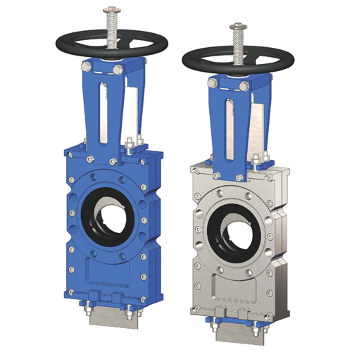 Knife gate valves